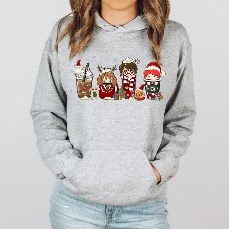 Harry Potter Christmas Coffee Hoodies