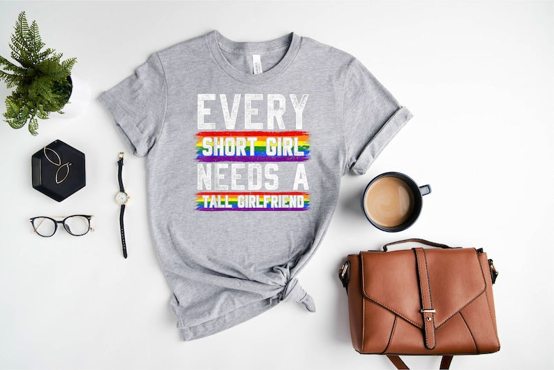 Rainbow Pride Print T-shirt