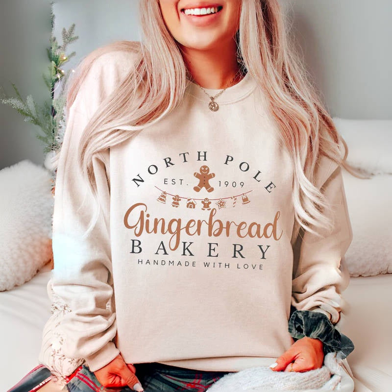 Gingerbread Bakery Christmas Sweatshirt