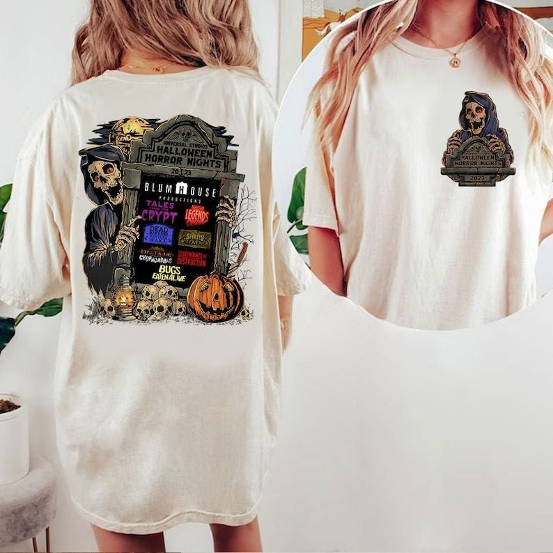 Two-sided Vintage Halloween Horror Nights 2023 T-shirt