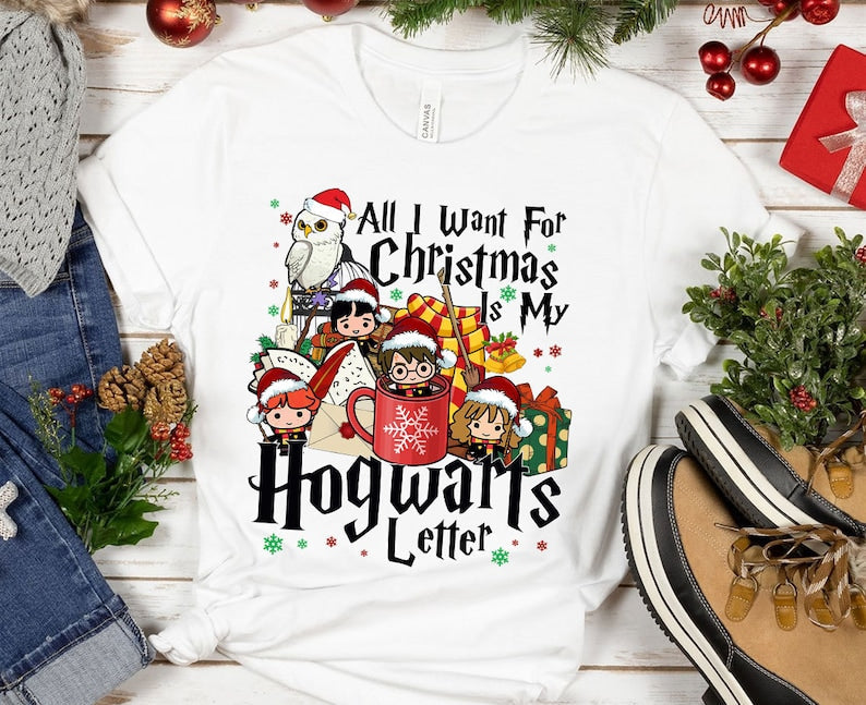 HP Wizard School Christmas T-shirt