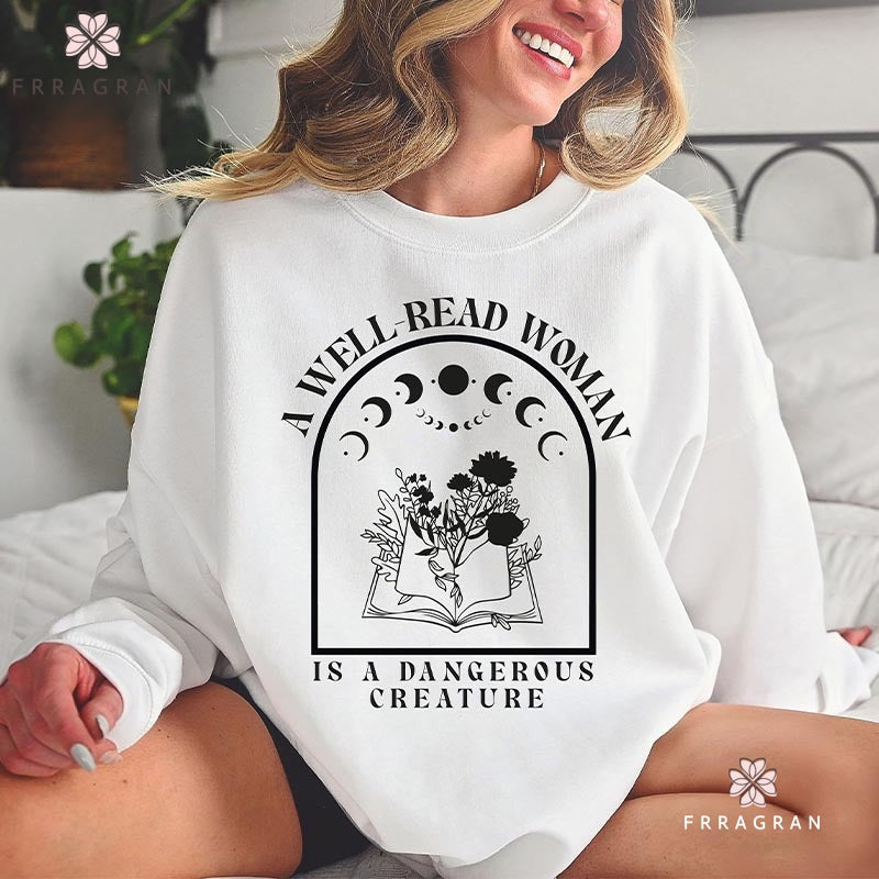 Book Lover A Well Read Woman Sweatshirt