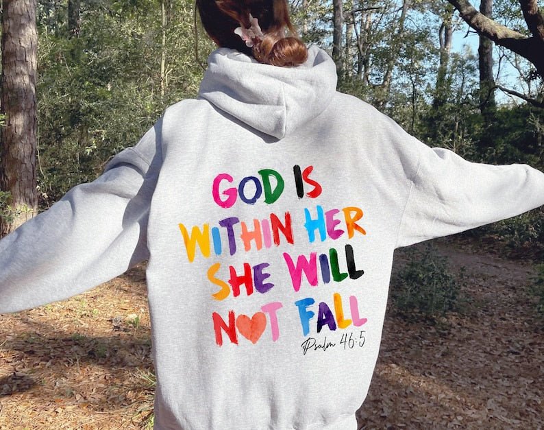 God Is Within Her She Will Not Fall Hoodie