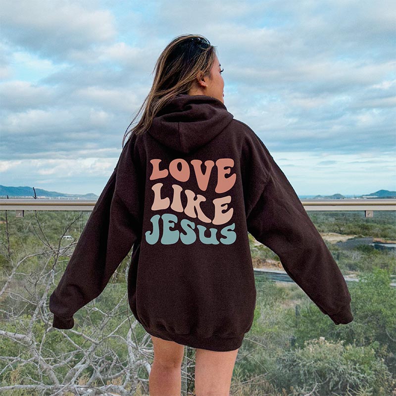 Faith Letter Print Hoodie