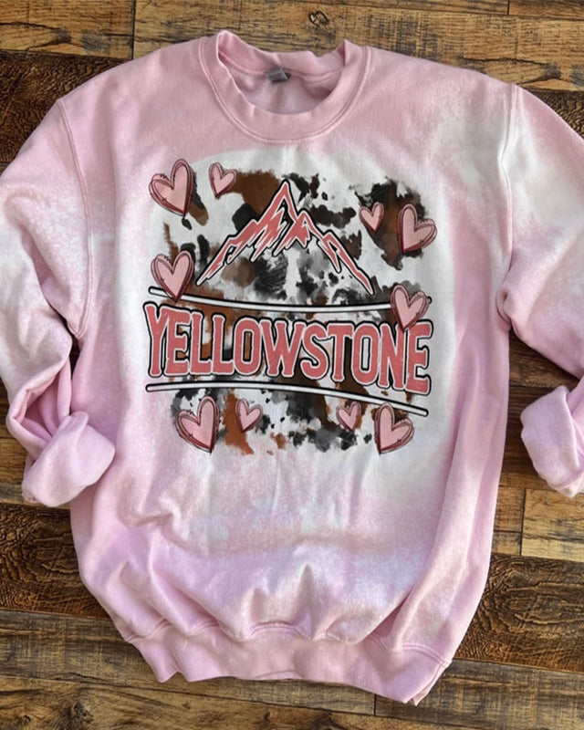 Yellowstone Letter Print Sweatshirt