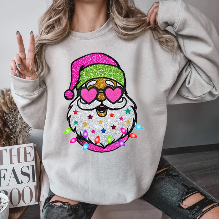 Santa with Sunglasses Christmas Sweatshirt