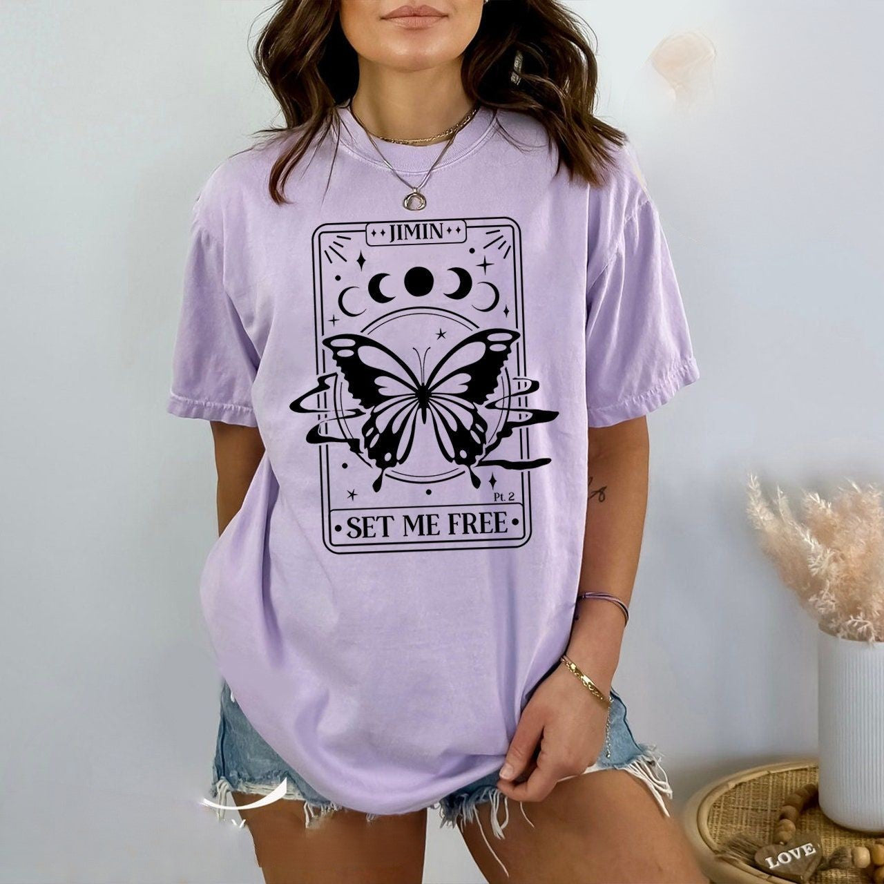BTS Set Me Free Jimin Graphic Print T-shirt