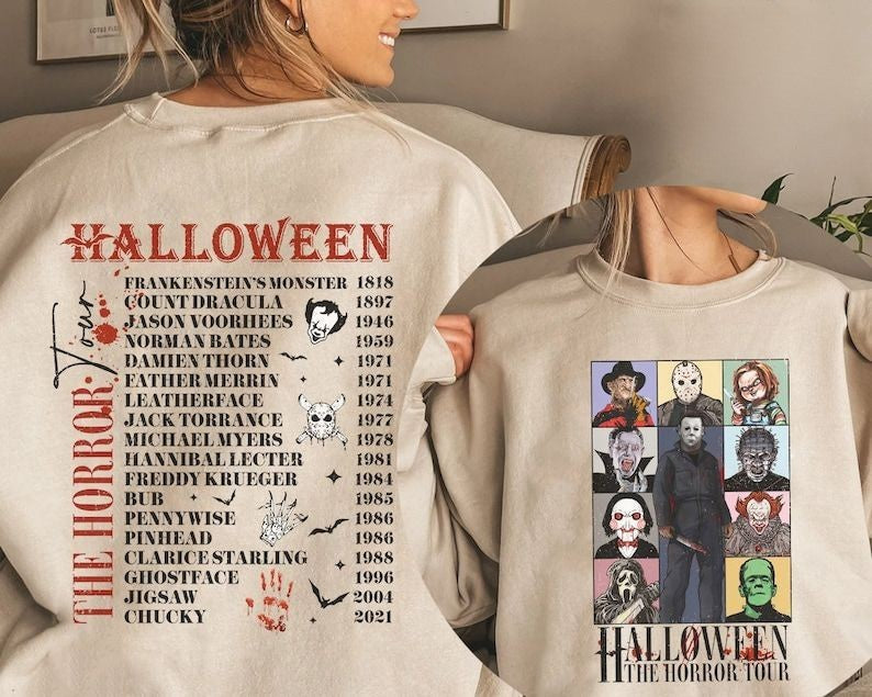 2-Sided Vintage Halloween Horror Nights 2023 Sweatshirt