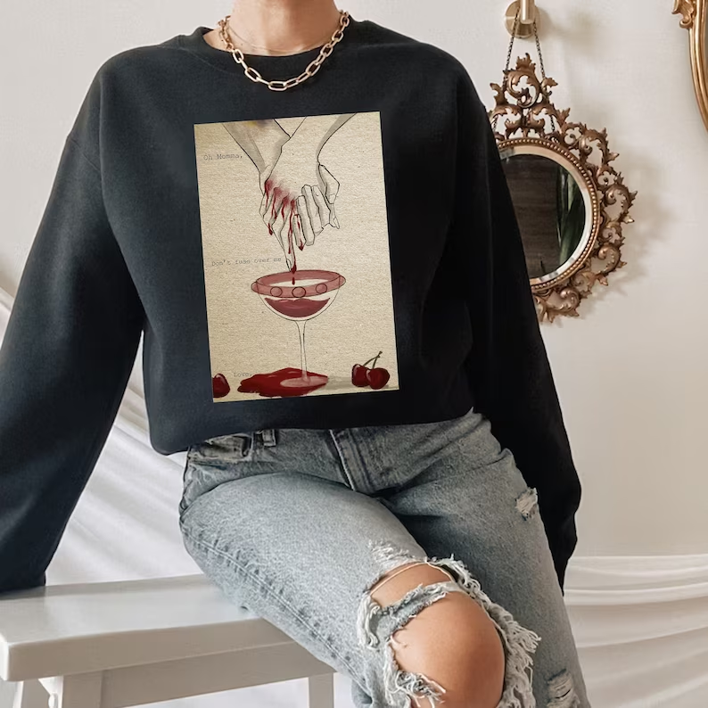 Cherry Wine Lyrics Sweatshirt
