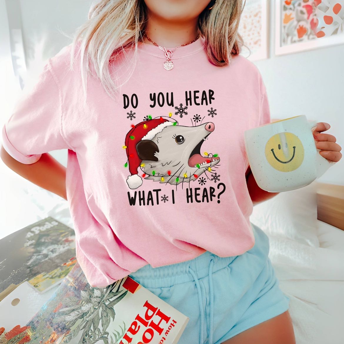 Funny Opossum Christmas T-shirt