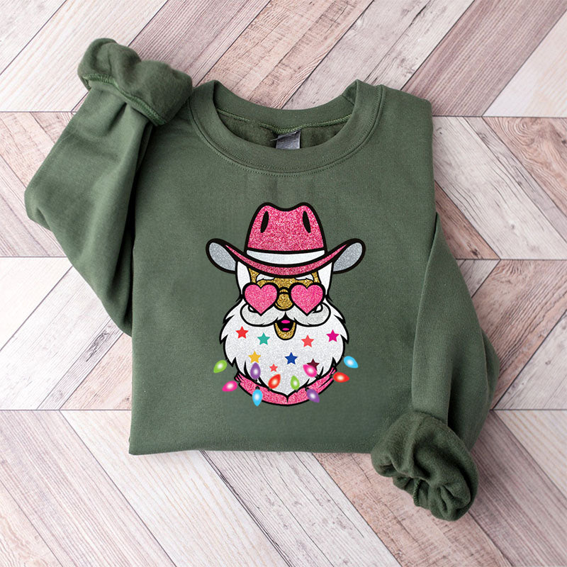 Santa with Sunglasses Sweatshirt
