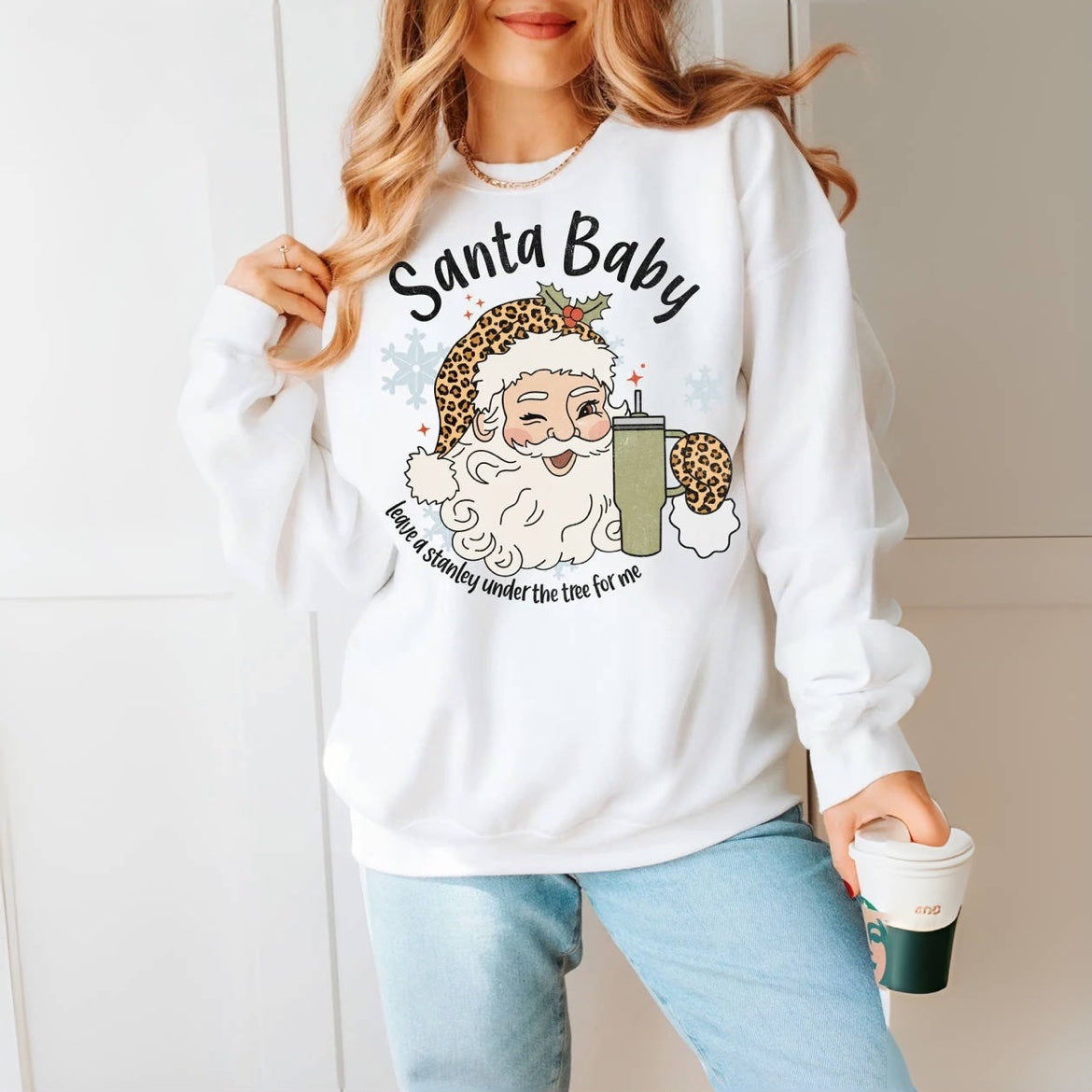 Santa Baby Christmas Cup Sweatshirt
