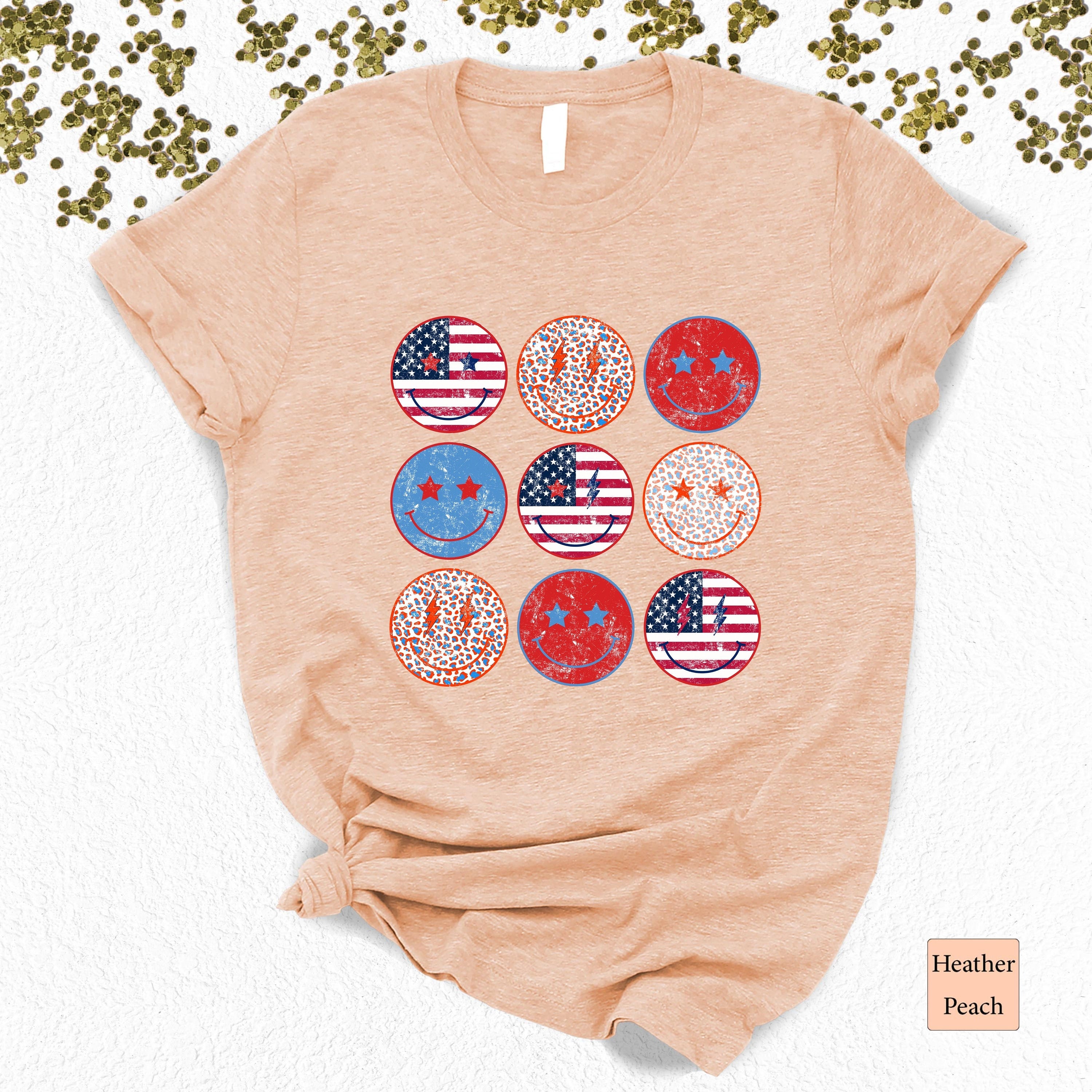 American Smiley Face T-shirt