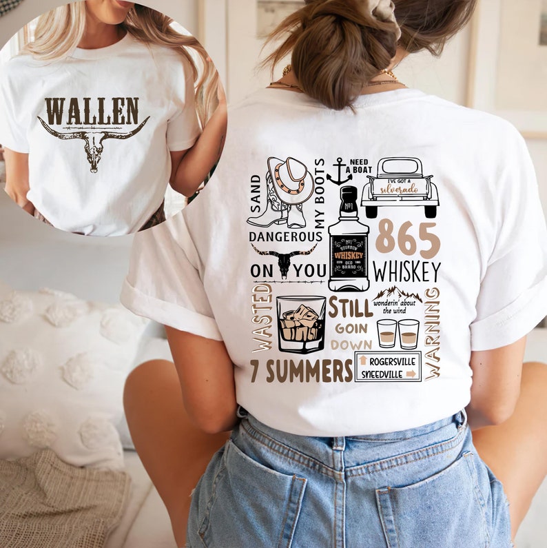 Wallen Western Cowboy Country Music T-shirt