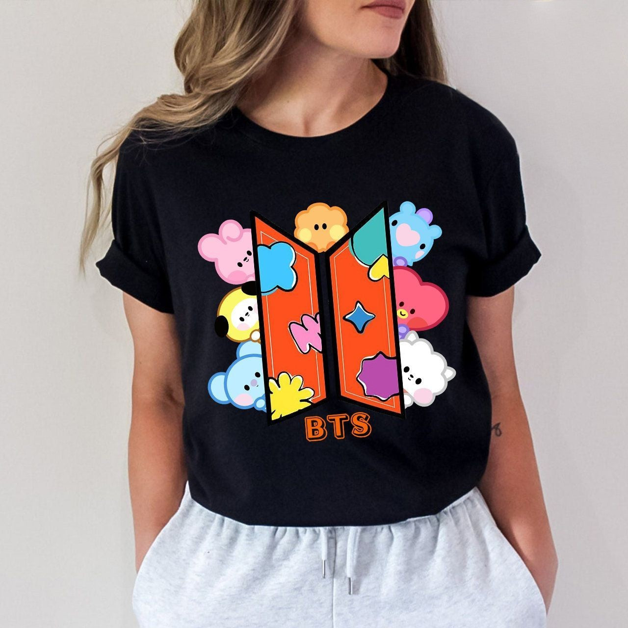 BTS Group Cute T-shirt