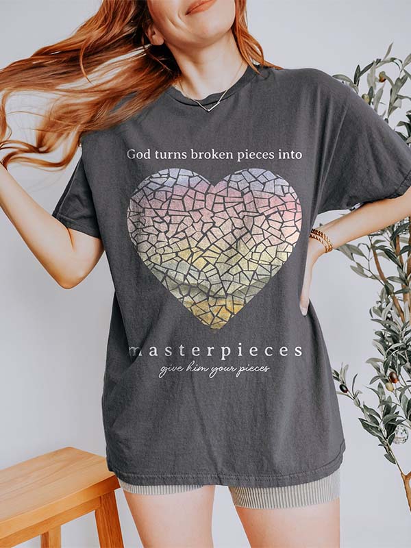 Trendy Faith Faith Based Heart T-shirt