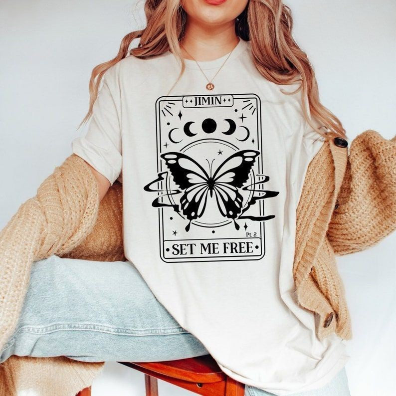 BTS Set Me Free Jimin Graphic Print T-shirt