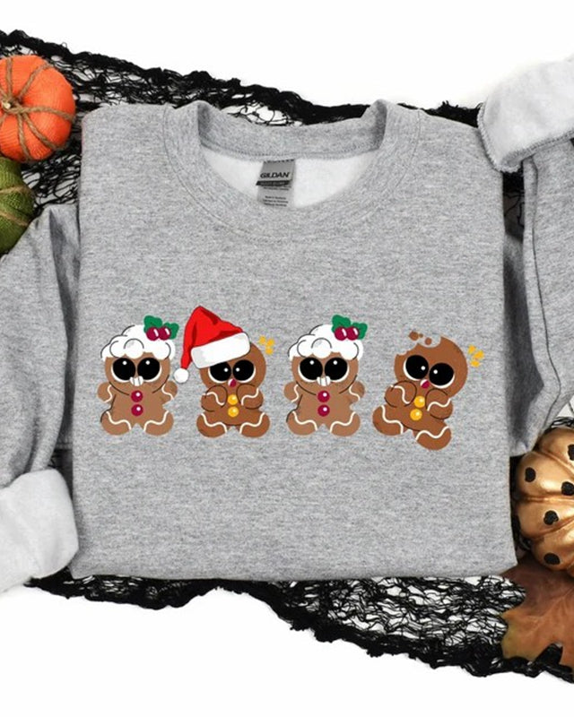 Christmas Gingerbread Sweatshirt, Gingerbread Lover gift