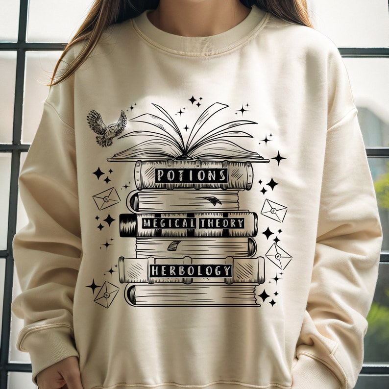 Wizard Castle Book Trendy Sweatshirt