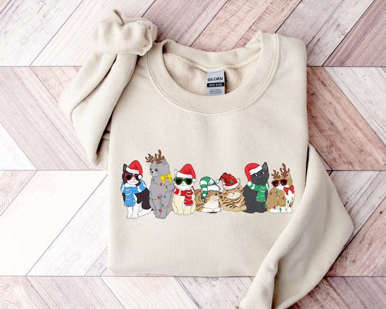 Christmas Cats Sweatshirt