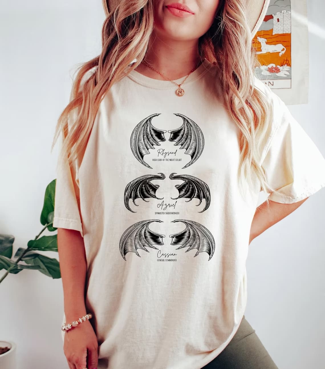 Bat Print Casual T-shirt