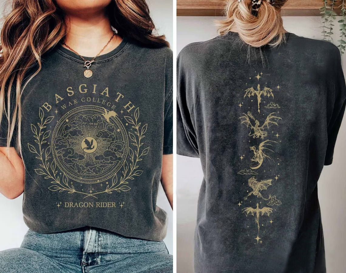 Fourth Wing Print T-shirt